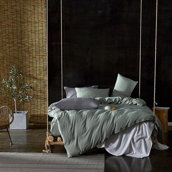 bedding sets simple pure green washed cotton duvet quilt cover pillow case bed sheet soft breathable double king set oceania
bedding sets simple pure green washed cotton duvet quilt cover pillow case bed sheet soft breathable double king set oceania