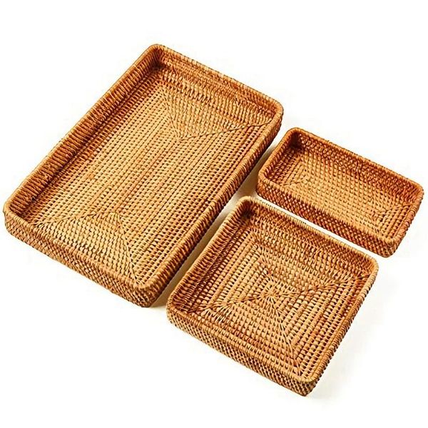 storage baskets set of 3 handmade rattan rectangle serving tray wicker organizer tablefruit platter
storage baskets set of 3 handmade rattan rectangle serving tray wicker organizer tablefruit platter