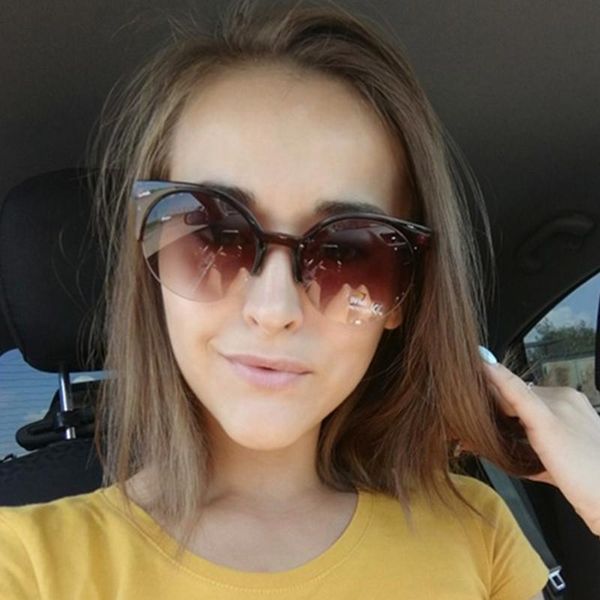 sunglasses brand design cat eye women 2021 fashion claaaic half frame eyewear black lenes sun glasses uv400 gafas de sel, White;black
sunglasses brand design cat eye women 2021 fashion claaaic half frame eyewear black lenes sun glasses uv400 gafas de sel, White;black