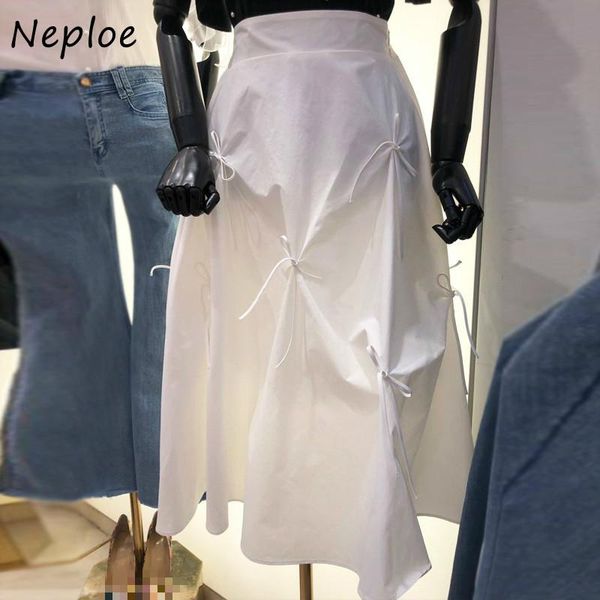 neploe bow knot skirts women solid korean high waist a line jupe femme summer 2021 loose casual chic mid calf lady 1e392, Black
neploe bow knot skirts women solid korean high waist a line jupe femme summer 2021 loose casual chic mid calf lady 1e392, Black