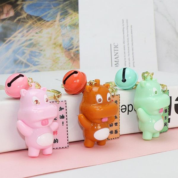 keychains creative gift cute hippo bells with sound led light keychain car pendant golden key ring for women keyring holder charm bag, Silver
keychains creative gift cute hippo bells with sound led light keychain car pendant golden key ring for women keyring holder charm bag, Silver