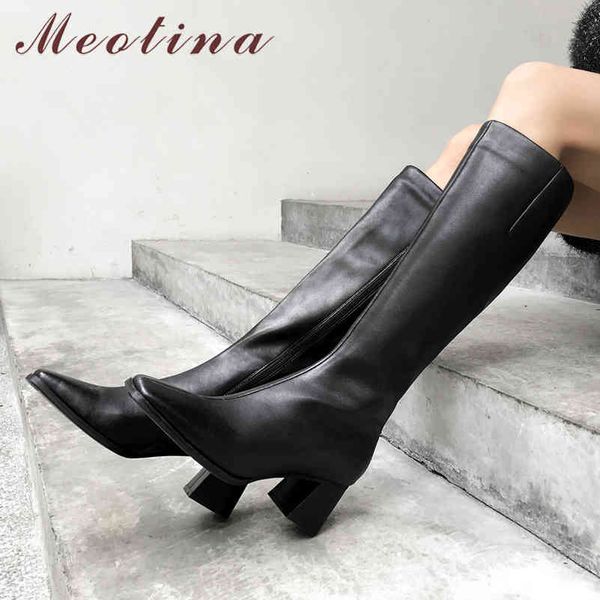 meotina natural genuine leather knee high boots women block high heel long boots square toe zipper shoes female autumn winter 39 210520, Black
meotina natural genuine leather knee high boots women block high heel long boots square toe zipper shoes female autumn winter 39 210520, Black