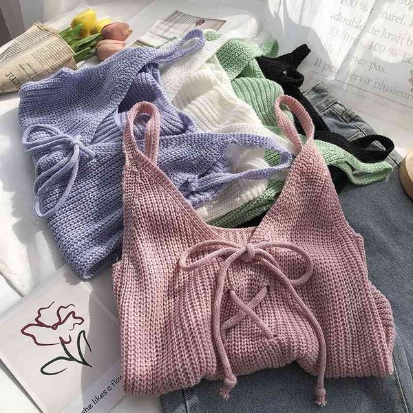 women's tanks & camis tank women korean casual cross tie bow sleeveless solid color knitted sling vest womens cami clothe, White
women's tanks & camis tank women korean casual cross tie bow sleeveless solid color knitted sling vest womens cami clothe, White