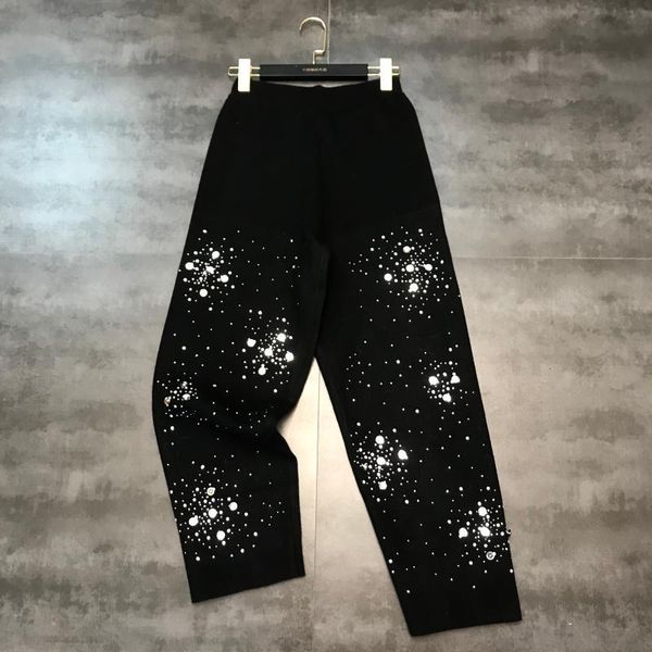 women's pants & capris autumn and winter snowflake water drill nail bead shiny loose knit harlem 9 point fashion, Black;white
women's pants & capris autumn and winter snowflake water drill nail bead shiny loose knit harlem 9 point fashion, Black;white