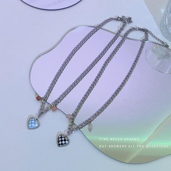 chains geometric necklace girls plaid heart necklaces exquisite shiny hollow clavicle chain silver color stainless brincos
chains geometric necklace girls plaid heart necklaces exquisite shiny hollow clavicle chain silver color stainless brincos