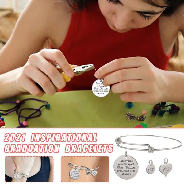 bangle 2021 graduation season gift diy hand pendant bracelet women fashion student inspirational, Black
bangle 2021 graduation season gift diy hand pendant bracelet women fashion student inspirational, Black
