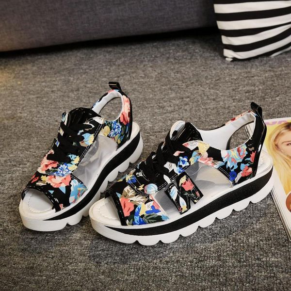 women sandals summer fashion thick bottom comfortable heighten light mid heel shoes lace-up, Black
women sandals summer fashion thick bottom comfortable heighten light mid heel shoes lace-up, Black