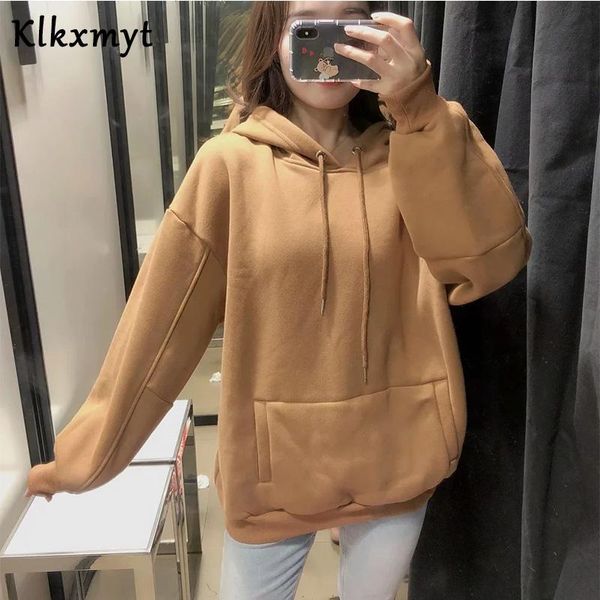 women's hoodies & sweatshirts hoodie women 2021 autumn winter thick warm lady hooded casual solid long sleeve female pullover plus siz, Black
women's hoodies & sweatshirts hoodie women 2021 autumn winter thick warm lady hooded casual solid long sleeve female pullover plus siz, Black