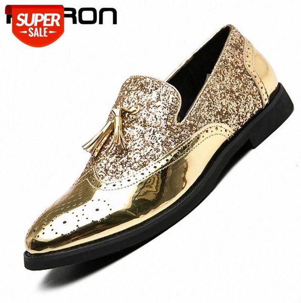 brand new gold handmade men loafers fashion leather shinny glitter wedding dress shoes men's party flats size us13 #dd75
brand new gold handmade men loafers fashion leather shinny glitter wedding dress shoes men's party flats size us13 #dd75