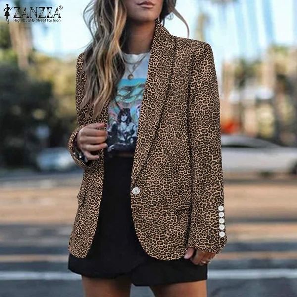 women's suits & blazers women corduroy coats leopard blazer zanzea 2021 long sleeve printed outwears female casual button overcoats ove, White;black
women's suits & blazers women corduroy coats leopard blazer zanzea 2021 long sleeve printed outwears female casual button overcoats ove, White;black