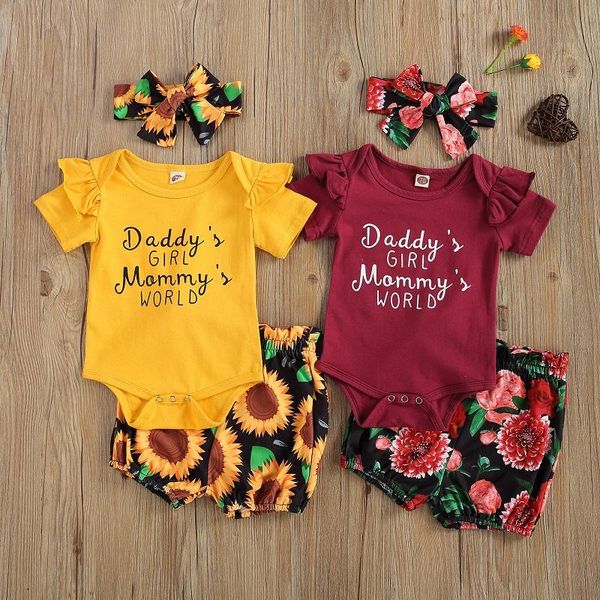 clothing sets 0-18m born baby girl short sleeve cotton bodysuit sunflower shorts button headband 3pcs outfits set, White
clothing sets 0-18m born baby girl short sleeve cotton bodysuit sunflower shorts button headband 3pcs outfits set, White