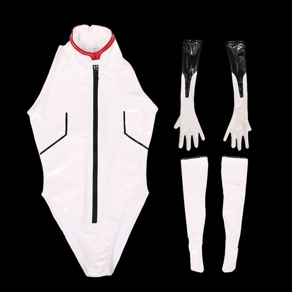 cosplay maid costume latex wetlook high cut bodysuit one piece thong pvc shiny tight bandage oil gloosy wear plus size, Black;white
cosplay maid costume latex wetlook high cut bodysuit one piece thong pvc shiny tight bandage oil gloosy wear plus size, Black;white