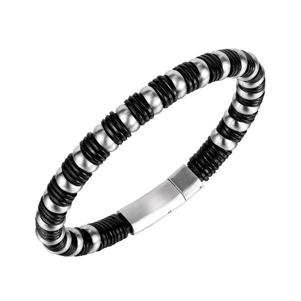 link, chain selling retro hand-woven men's bracelet personality creative trend titanium steel magnetic buckle, Black
link, chain selling retro hand-woven men's bracelet personality creative trend titanium steel magnetic buckle, Black