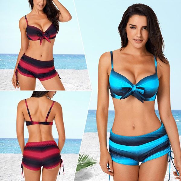 women bikini swimsuit swimwear female biquini set bathing suit gradient split tube chest pad with steel one-piece suits
women bikini swimsuit swimwear female biquini set bathing suit gradient split tube chest pad with steel one-piece suits