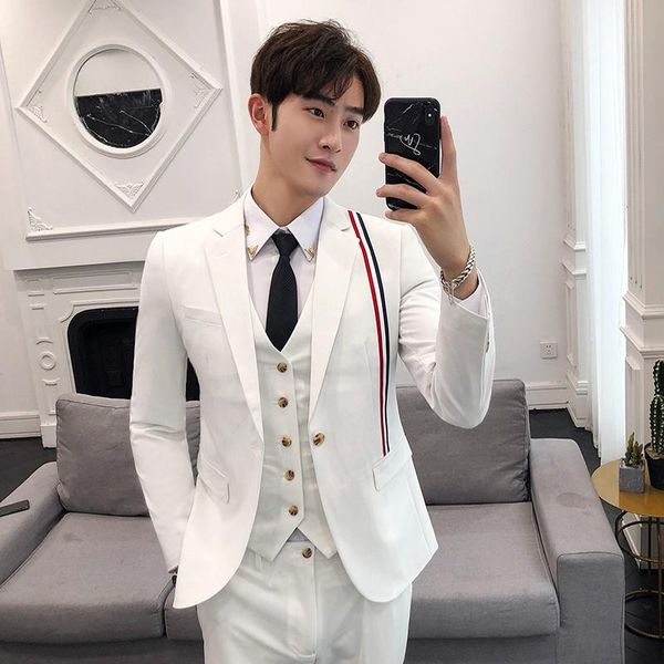 men's suits & blazers s-3xl white mens red 3 piece wedding for fashion black tuxedo mannen pakken smoking hombre skinny, White;black
men's suits & blazers s-3xl white mens red 3 piece wedding for fashion black tuxedo mannen pakken smoking hombre skinny, White;black