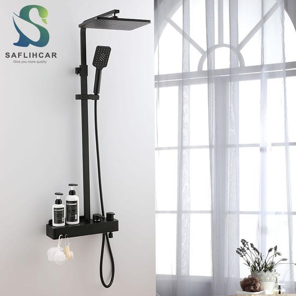 black bathroom shower faucet multifunction place supplies cold water mixer adjustable height wall-mounted sets
black bathroom shower faucet multifunction place supplies cold water mixer adjustable height wall-mounted sets