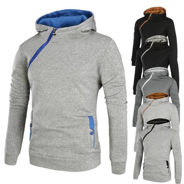 men's plus size outerwear large hooded sweater fashion coat wear