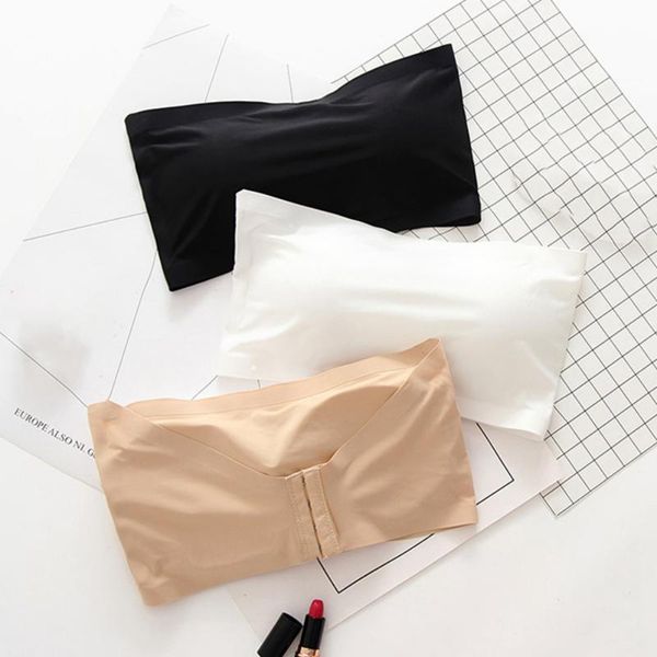 bustiers & corsets women comfy wrap crop elastic ice silk basic boob tube strapless female padded bra bandeau, Black;white
bustiers & corsets women comfy wrap crop elastic ice silk basic boob tube strapless female padded bra bandeau, Black;white