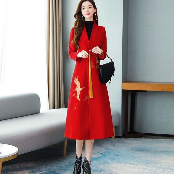 chinese national style woolen coat women autumn winter red embaoridery tassels new year long ao dai vietnam clothing 11892
chinese national style woolen coat women autumn winter red embaoridery tassels new year long ao dai vietnam clothing 11892