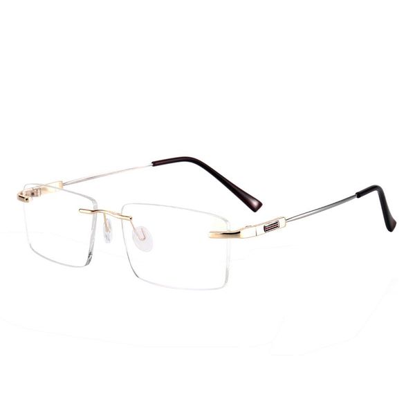 fashion sunglasses frames rectangular men and women rimless eyeglasses memory metal prescription for optical lenses myopia presbyopia progre, Black
fashion sunglasses frames rectangular men and women rimless eyeglasses memory metal prescription for optical lenses myopia presbyopia progre, Black