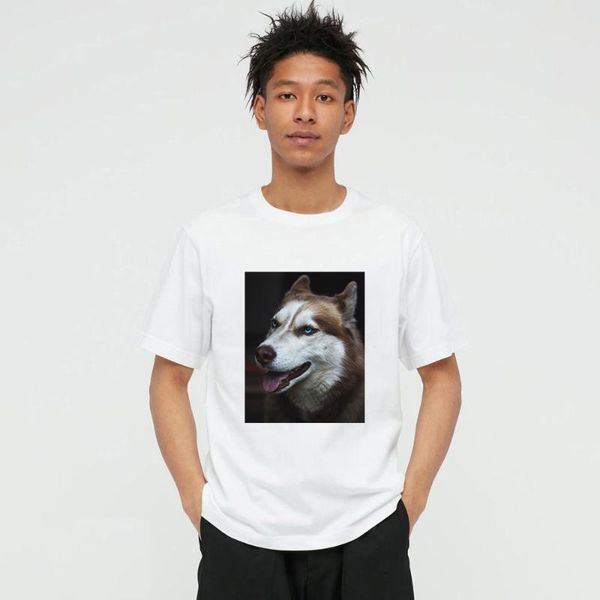 men's t-shirts summer style husky dog po 100% cotton mens and women's t-shirt casual o-neck short sleeve tees for men 34b34w, White;black
men's t-shirts summer style husky dog po 100% cotton mens and women's t-shirt casual o-neck short sleeve tees for men 34b34w, White;black