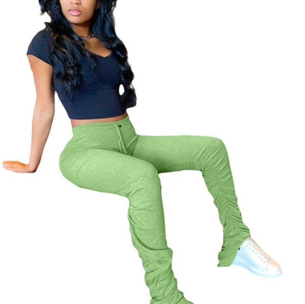 women's pants & capris high waist women joggers elastic sweatpants summer stacked leggings bell bottom trouser split hem flare ruched, Black;white
women's pants & capris high waist women joggers elastic sweatpants summer stacked leggings bell bottom trouser split hem flare ruched, Black;white