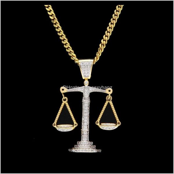 & pendants jewelry drop delivery 2021 iced out zircon balance libra scale sier gold copper material mens hip hop pendant with cuban link cha, Silver
& pendants jewelry drop delivery 2021 iced out zircon balance libra scale sier gold copper material mens hip hop pendant with cuban link cha, Silver