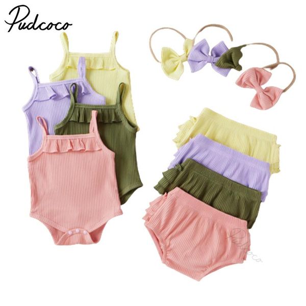 3pcs fashionable baby girls ribbed outfit, summer breathable solid sleeveless suspender romper + casual shorts bow headwear clothing sets, White
3pcs fashionable baby girls ribbed outfit, summer breathable solid sleeveless suspender romper + casual shorts bow headwear clothing sets, White