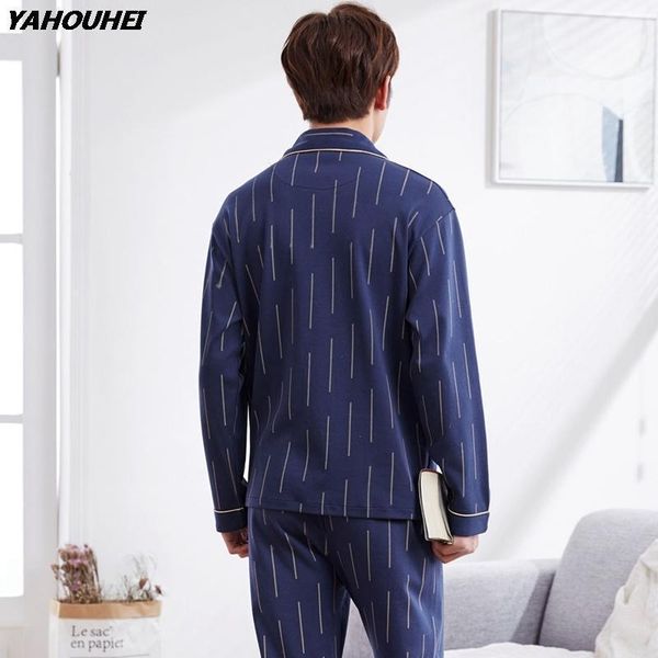 men's sleepwear casual striped cardigan homewear 100% cotton pajamas sets for men 2021 autumn winter long sleeve pyjama male lounge hom, Black;brown
men's sleepwear casual striped cardigan homewear 100% cotton pajamas sets for men 2021 autumn winter long sleeve pyjama male lounge hom, Black;brown