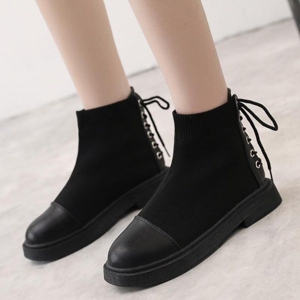boots back cross tied women ankle autumn winter round toe elastic cloth velvet black booties
boots back cross tied women ankle autumn winter round toe elastic cloth velvet black booties