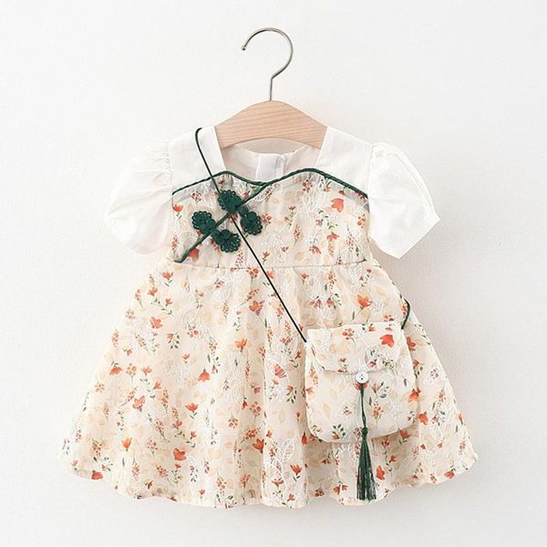 girl's dresses toddler baby kids girls short sleeve floral print princess dress bag outfits sets summer girl party clothes, Red;yellow
girl's dresses toddler baby kids girls short sleeve floral print princess dress bag outfits sets summer girl party clothes, Red;yellow