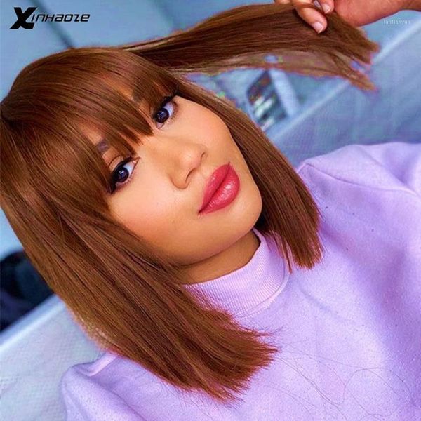 brown blonde short bob lace front human hair wig with bangs brazilian remy 13x6 deep parting straight 8"-16" preplucked1, Black;brown
brown blonde short bob lace front human hair wig with bangs brazilian remy 13x6 deep parting straight 8"-16" preplucked1, Black;brown