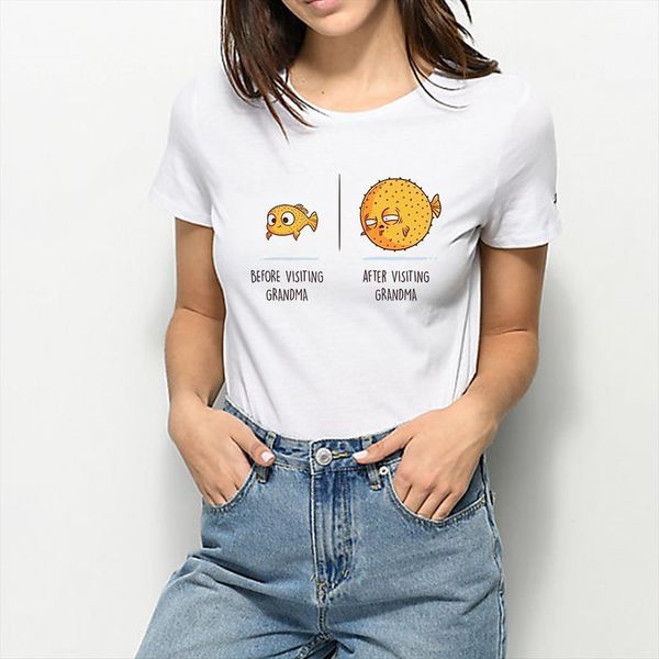 versatile harajuku before after visting women t shirts grandma casual vestidos vintage hipster graphic, White
versatile harajuku before after visting women t shirts grandma casual vestidos vintage hipster graphic, White