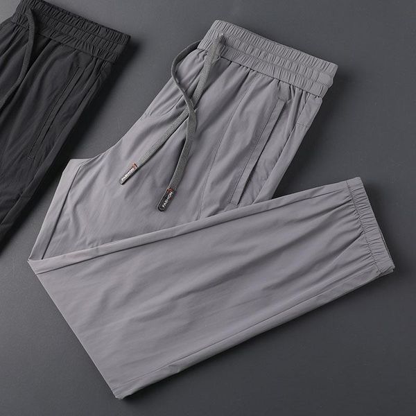 men's pants 2021 casual spring and autumn thin straight fashion gray bundled leg summer quick dry sweatpants, Black
men's pants 2021 casual spring and autumn thin straight fashion gray bundled leg summer quick dry sweatpants, Black