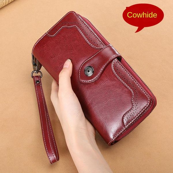 wallets woman wallet woman's style genuine leather long multi-functional decorative pattern hollow out zipper, Red;black
wallets woman wallet woman's style genuine leather long multi-functional decorative pattern hollow out zipper, Red;black