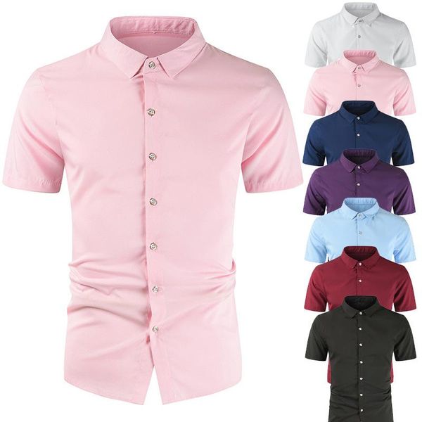 solid shirts men casual short sleeve mercerized cotton mens shirt slim bussiness work camisas summer brand chemise homme men's, White;black
solid shirts men casual short sleeve mercerized cotton mens shirt slim bussiness work camisas summer brand chemise homme men's, White;black
