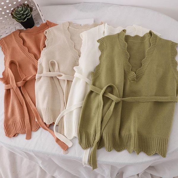 women's vests sweater vest coat spring and autumn 2021 korean style women v-neck wool loose short knitted, Black;white
women's vests sweater vest coat spring and autumn 2021 korean style women v-neck wool loose short knitted, Black;white