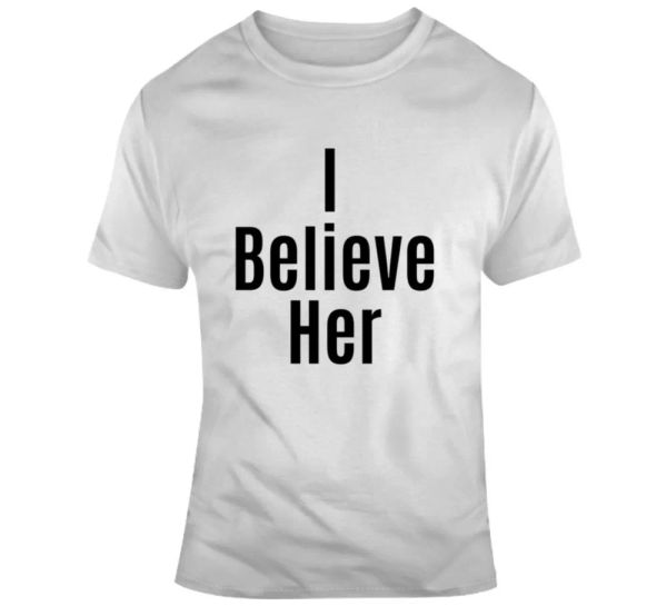 I Believe Her Novelty T-Shirt Support For Women Me Too Movement Social Justice T, White;black
I Believe Her Novelty T-Shirt Support For Women Me Too Movement Social Justice T, White;black