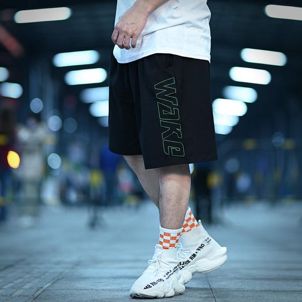 men's shorts tide brand plus fat size summer simple oversize five-point pants casual hip-hop men a257, White;black
men's shorts tide brand plus fat size summer simple oversize five-point pants casual hip-hop men a257, White;black