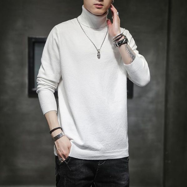 men's sweaters high collar sweater loose fall winter trend multi color solid fashion brand pullover -5xl m6k5, White;black
men's sweaters high collar sweater loose fall winter trend multi color solid fashion brand pullover -5xl m6k5, White;black