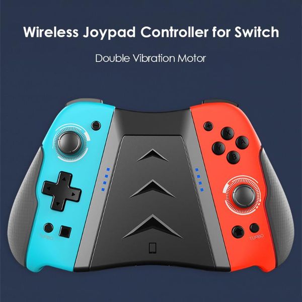 black red green abs wireless game controller with grip turbo dual vibration for switch double motor controllers & joysticks
black red green abs wireless game controller with grip turbo dual vibration for switch double motor controllers & joysticks