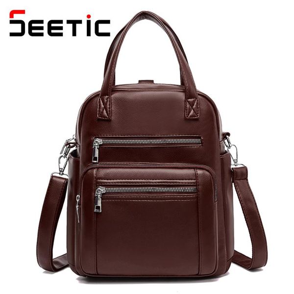 fashion women's leather backpacks waterproof women backpack shoulder bag casual for 2021
fashion women's leather backpacks waterproof women backpack shoulder bag casual for 2021