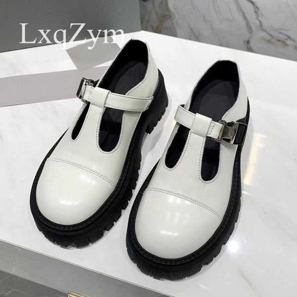 dress shoes stylish platform mary janes british style women t-strap spring autumn heel loafers round toe natural leather casual, Black
dress shoes stylish platform mary janes british style women t-strap spring autumn heel loafers round toe natural leather casual, Black