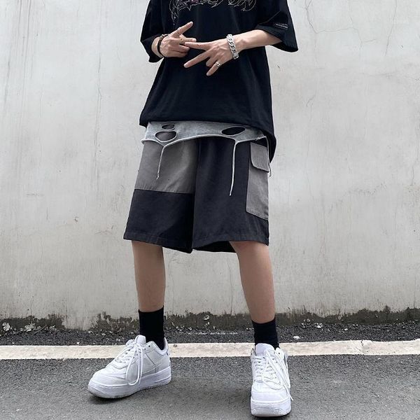 casual man's shorts korean style pants hip hop male patchwork harajuku woman black fashion clothing men's, White;black
casual man's shorts korean style pants hip hop male patchwork harajuku woman black fashion clothing men's, White;black