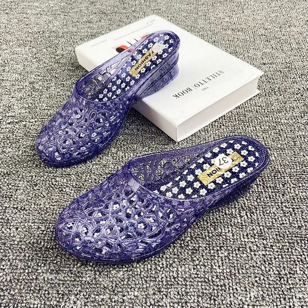 summer indoor jelly slippers women's crystal slope heel shoes wear at home and abroad hollowantiskidwomen'sshoes, Black
summer indoor jelly slippers women's crystal slope heel shoes wear at home and abroad hollowantiskidwomen'sshoes, Black