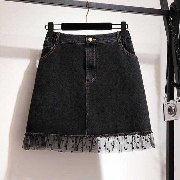 summer plus size skirt for women large cotton loose elastic waist black pocket denim short skirts 4xl 5xl 6xl
summer plus size skirt for women large cotton loose elastic waist black pocket denim short skirts 4xl 5xl 6xl