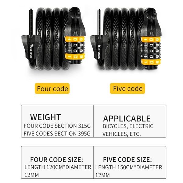bike locks password lock anti-theft combination number code bicycle steel cable chain security safety cycle accessories
bike locks password lock anti-theft combination number code bicycle steel cable chain security safety cycle accessories