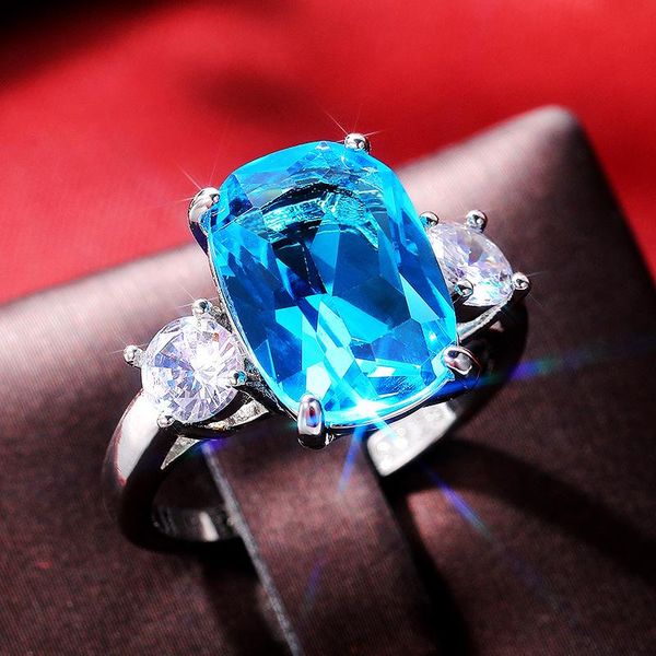 wedding rings luxury trendy silver plated engagement for women shine blue&white cz stone inlay fashion jewelry party gift ring, Slivery;golden
wedding rings luxury trendy silver plated engagement for women shine blue&white cz stone inlay fashion jewelry party gift ring, Slivery;golden