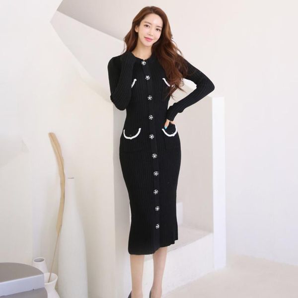 casual dresses autumn winter warm long party dress elegant diamond buckle bodycon slim black knitting sweater, Black;gray
casual dresses autumn winter warm long party dress elegant diamond buckle bodycon slim black knitting sweater, Black;gray