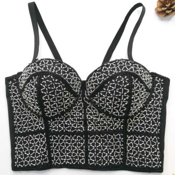 women's tanks & camis black corset beading camisole women backless fashion bustier crop festival clothing gathered push up bra tank, White
women's tanks & camis black corset beading camisole women backless fashion bustier crop festival clothing gathered push up bra tank, White